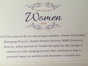 Inspiring Women invitation 2016